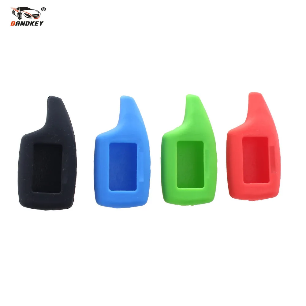 

DANDKEY New Two Way Car Alarm Silicone Case For Scher-Khan Magicar 5 6 LCD Remote Only fit Scher khan Magicar M5 Key Cover