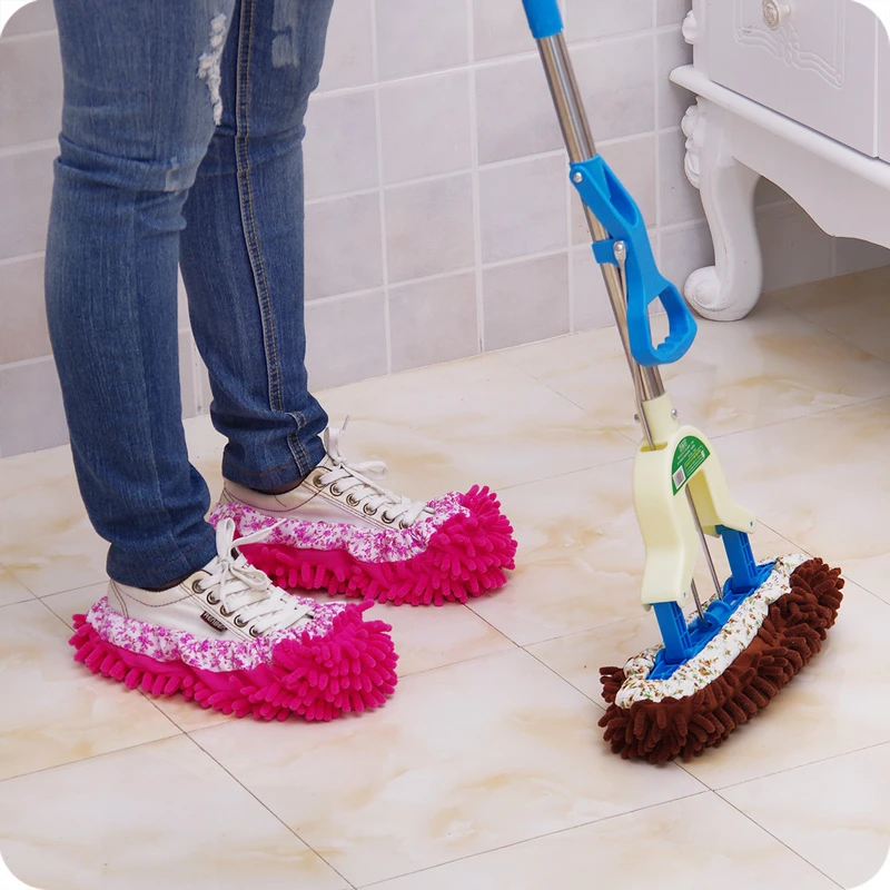 Slipper Dust Mop Clean Shoe Cleaning Towel Clean Floor Cleaning Tools