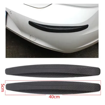 

2/4Pcs 40x5cm Car Bumper Protector Corner Guard Anti-Scratch Strips Sticker Protection Body Protector Moldings Valance Chin