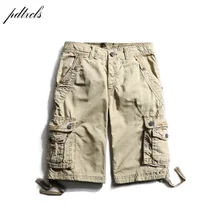 PDTXCLS летние хлопковые тактические карго шорты мужские военные однотонные до колен высокого качества повседневные пляжные шорты Masculino