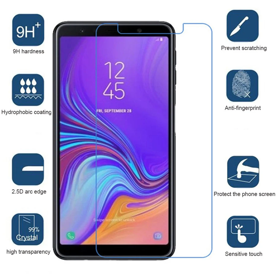 С уровнем твердости 9H 0,3 мм закаленное Стекло для samsung Galaxy J6 A6 A8 плюс A9 A3 A5 A7 J3 J5 J7 версия Экран защитная пленка