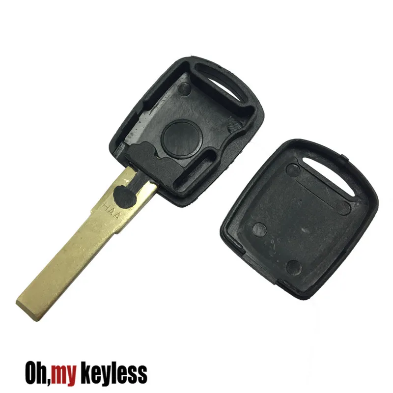 2pcs/lot Uncut Key Case For Vw Skoda Transponder Chip Key Shell Fob