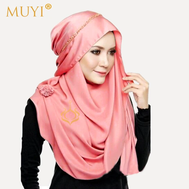 Femmes Turban Hijabs Musulman Foulard Islamique Hijab De Mode Tête Revêtements Foulard Femme De Luxe De