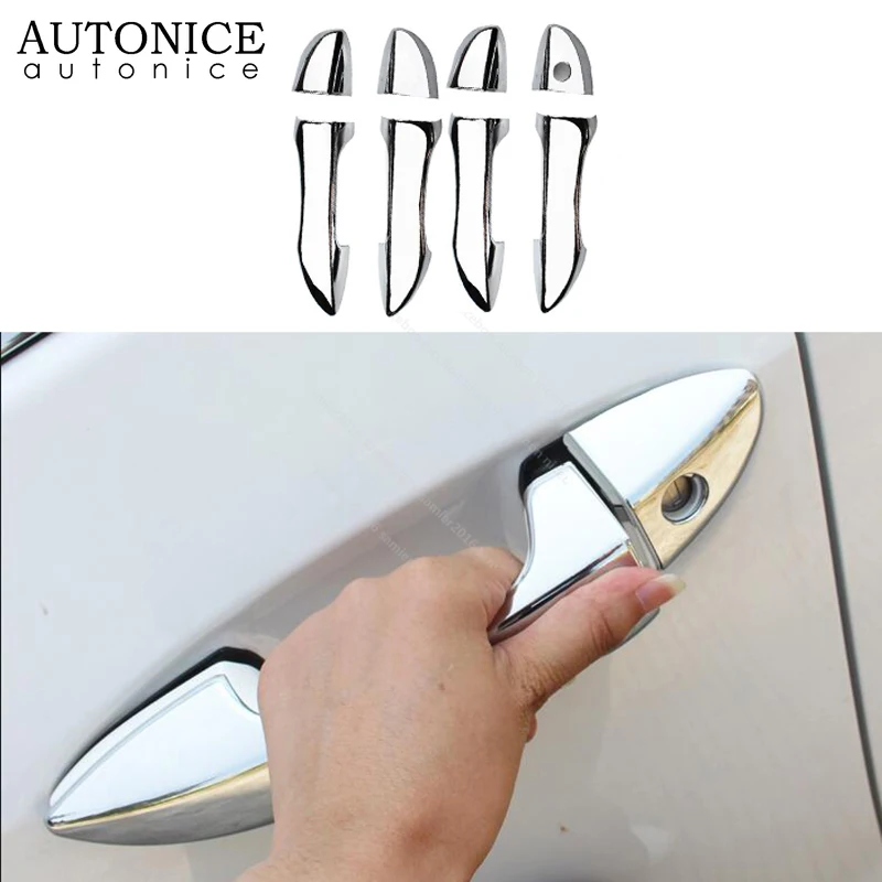 

8pcs Chrome Outer Door Handle Bowl Decorator Trim fit for Toyota Corolla 2014-2018 ABS