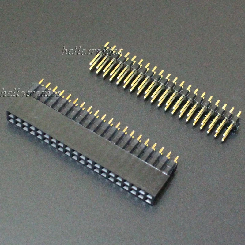 

Hellotronics 2 Pcs/Lot Raspberry Pi A+ Pi B+ Pi 2 Pi 3 Pi 4 Male and Female 2x20 Pins Stackable GPIO Header