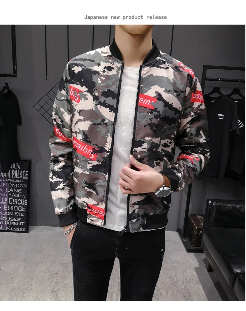 Куртка в уличном стиле Chaqueta Hombre хип хоп куртка для мужчин Slim Fit пилот курточка бомбер Мужчин's пальто с воротником-стойкой мужской 2019 костюмы