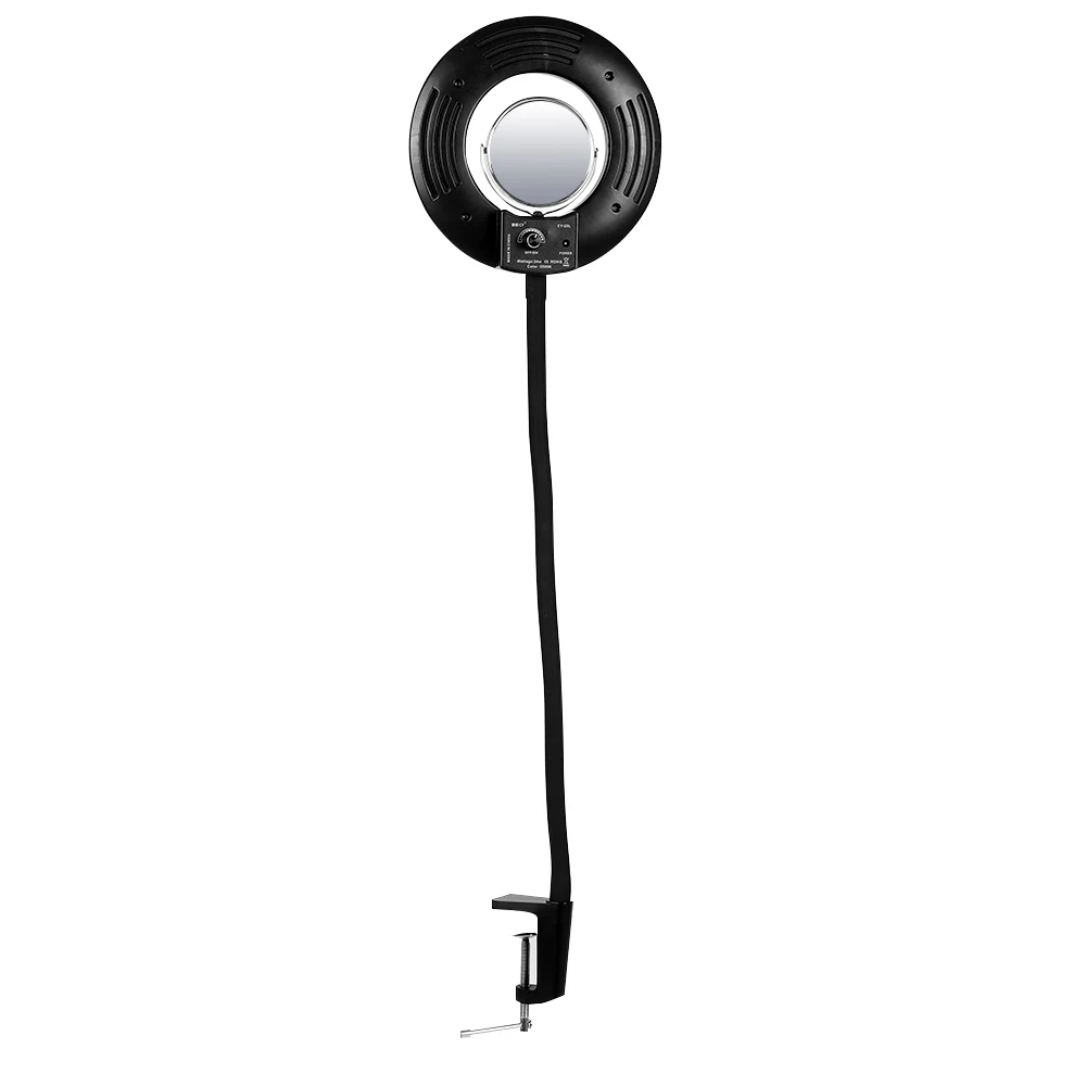 Najtaniej 8 Cal 24W 5500K możliwość przyciemniania fotografia studyjna Tabletop makijaż lampa pierścieniowa telefon wideo lampa światła na żywo 49cm wąż metalowy klip