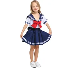 Umorden Girl Japanese Anime Sailor Moon Costume Cosplay Teen Girls Navy Sailor Uniform Halloween Costumes Dress