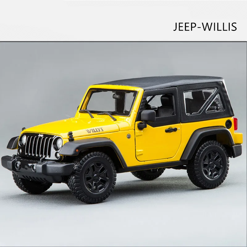 Maisto 1:18 Jeep-Wrangler сплав Ретро модель автомобиля классическая модель автомобиля украшение автомобиля коллекция подарок - Цвет: JEEP-WILLIS