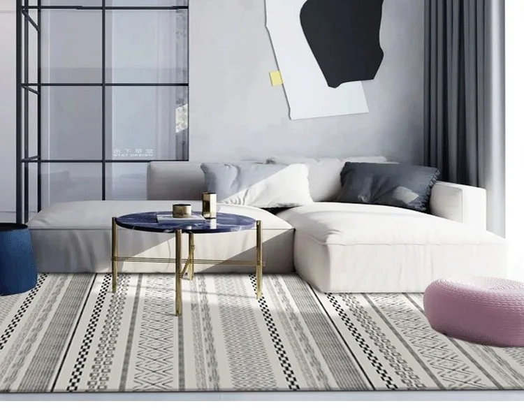 Популярный коврик с геометрическим принтом в стиле Марокко, большой журнальный столик для гостиной в скандинавском стиле