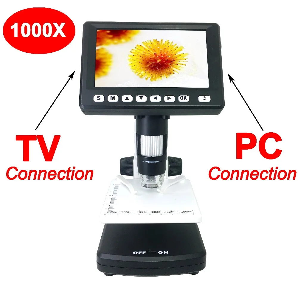 

Handheld 4.3 inch LCD Portable Digital Microscope 1000X (Model:T438)