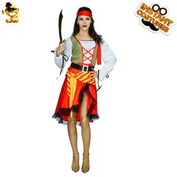 DSPLAY Sea Rover сексуальный костюм для вечеринки карнавальный благородный капитан ролевая игра Buccaneer наряд Ай адмирал пират косплей нарядное