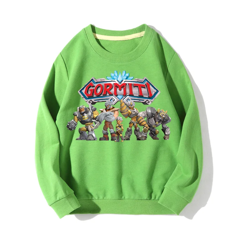 

Gormiti Big Boy Girls Spring Autumn Sports Sweatshirts Toddler Kids Full Sleeve Hoodies Children Pullover Hoodie Clothes JX022