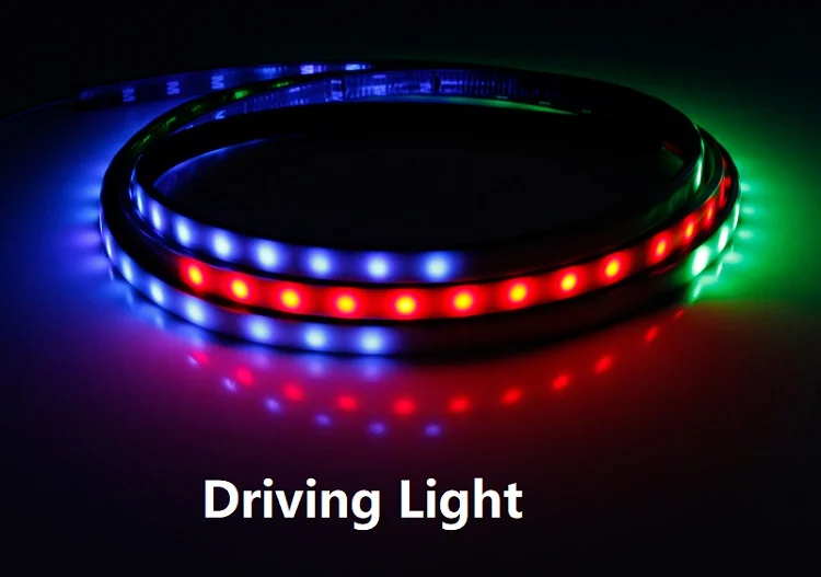 Best OKEEN Waterproof Flexible Car Trunk RGB Led Strip 24V Auto Trunk Tail Brake Running Light Flowing Yellow Turn Signal Light Strip !   9