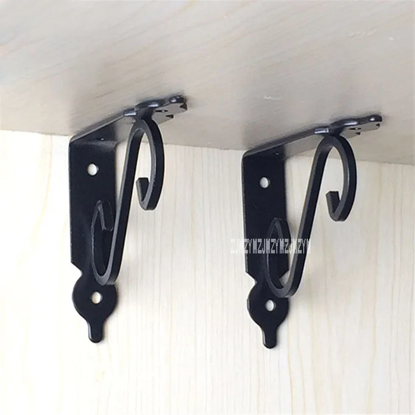 

2pcs/lot European-style Iron Triangle Bracket Wall Right Angle Bracket Wood Panel Shelves Fixed Load Bearing Frame Hot Selling