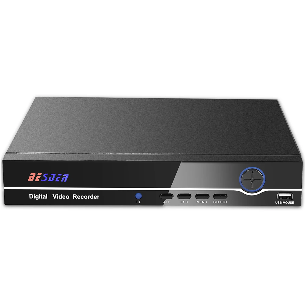 BESDER H.265 25CH 5MP /8CH 4K CCTV NVR Max выход ONVIF P2P сетевой видеорегистратор безопасности 1CH