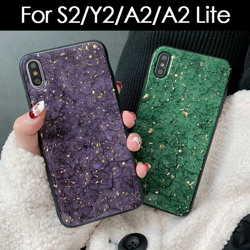 

xiomi mi a2 case for xiaomi a2 lite s2 Luxury Marble Cases on Xioami Redmi s a 2 Light a2lite Glitter Fashion Girly Cover Coque