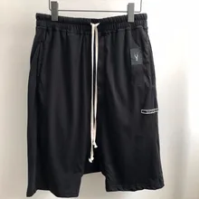 19ss Owen Seak мужские повседневные Короткие хлопковые шаровары в готическом стиле мужская одежда тренировочные штаны летние женские свободные черные короткие размеры XL