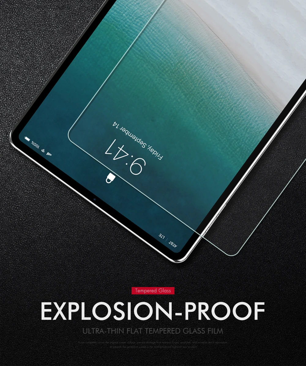 For Apple New 2018 iPad Pro 11inch 9H Clear Tempered Glass Film Screen Protector