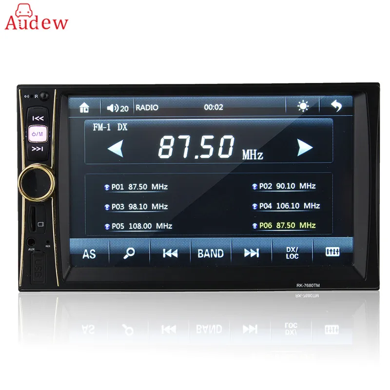 

HD 2 Din 6.6 Inch Car MP5 MP4 MP3 Player Touch Screen Car FM Radio Stereo Bluetooth With Rear Camera 2 USB Port FM