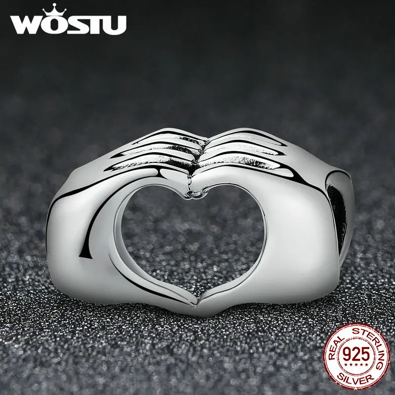 Бусина Шарм Рука к руке из серебра 925 пробы для браслета|beads fit|authentic sterling silverbracelet diy