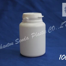 20 шт./лот, пластиковая бутылка 100 мл, жевательная резинка, hdpe банка для жевательной резинки 100 мл, 100 мл, фармацевтическая пластиковая бутылка