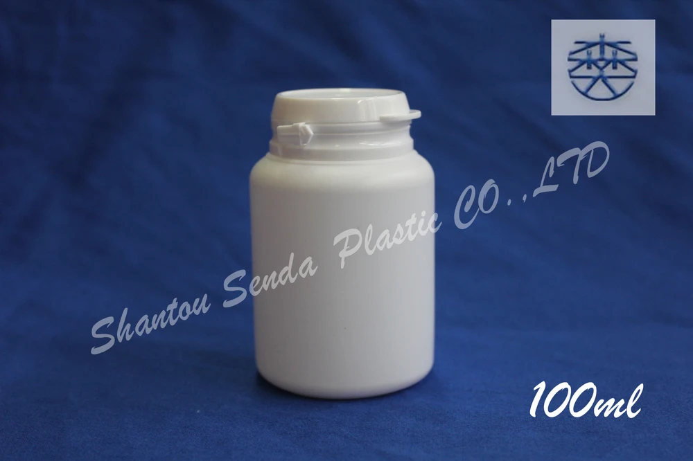 

Free Shipping! 20PCS/LOT plastic bottle 100ml chewing gum, hdpe gum jar 100ml, 100ml pharmaceutical plastic bottle