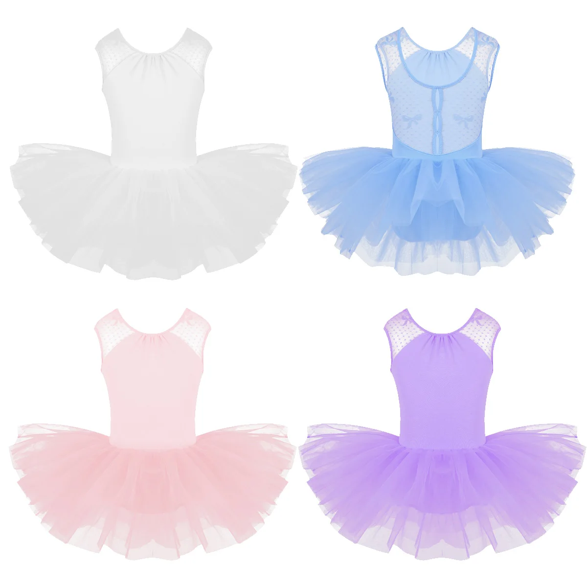 IIXPIN/детское балетное платье-пачка для девочек кружевное платье без рукавов с u-образной спинкой, балетное танцевальное гимнастическое трико, платье-пачка для девочек