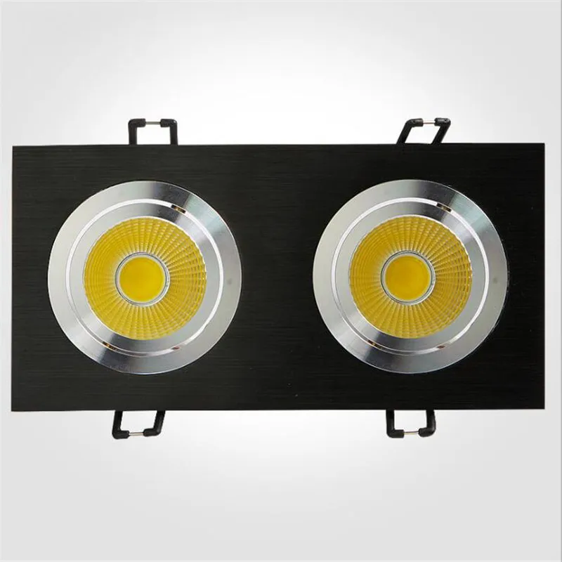 

Hot sale 20W Dimmable 110V/220V Double LED Recessed Ceiling Down light +Driver Warm Cool White For Foyer Dinning room Kitchen