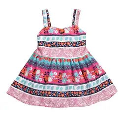 CHAMSGEND платье для девочек цветочный праздничное платье принцессы жилет Dresse Летняя одежда для маленьких девочек платье челнока ap16m30