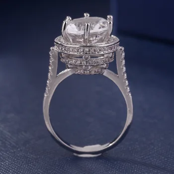 

Diamond Bague Etoile Ring for woman anillos jewelry Amethyst ring female personality diamond ring Silver Color S925 bizuteria