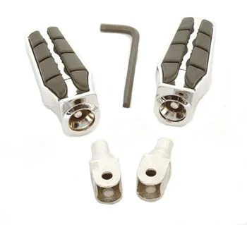 

Chrome Wing Foot Pegs Rests For 2002-2006 Honda VTX 1800 C/F (Front)