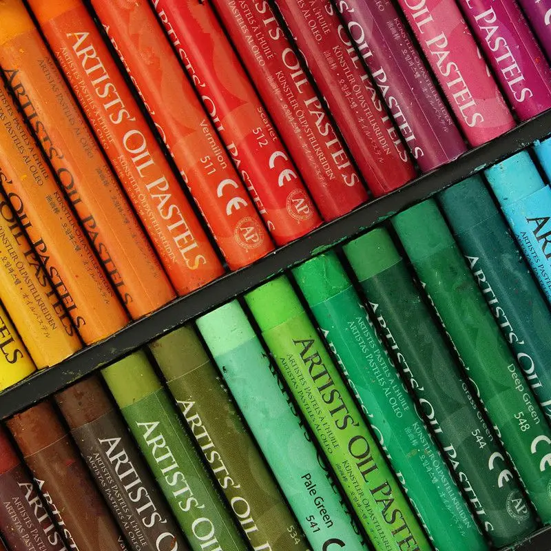 Набор масляных пастельных карандашей 50 цветов|oil pastels set|crayon drawingpastel crayons |