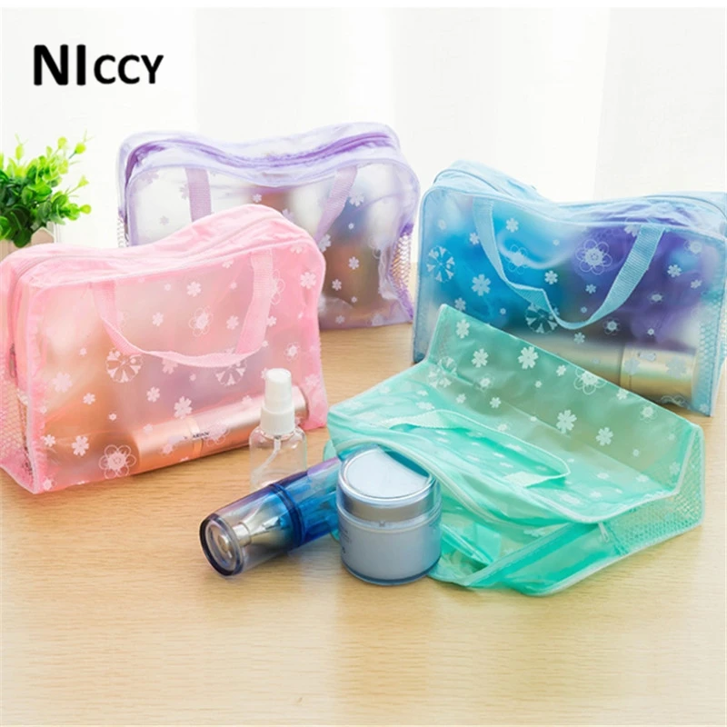 

1pc Waterproof Cosmetic Toilet Bag Portable Travel Makeup Toiletries Towel Organizer Printed Handbag Storage Bags 2017 New