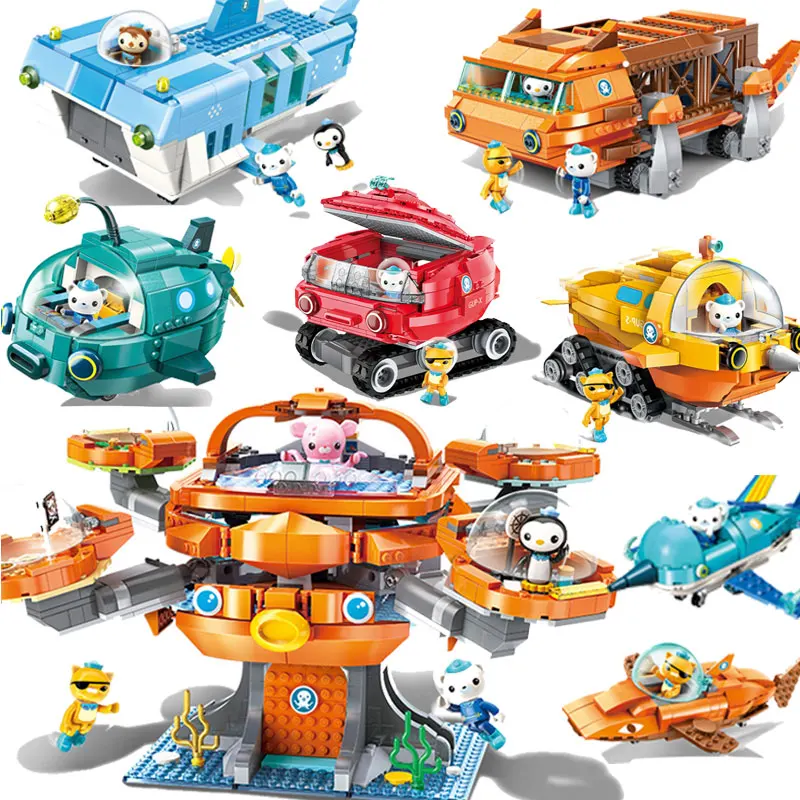 

Creator Ideas City Les Octopus Octopod Octonauts Cartoon Building Blocks Bricks Model Sets Duplo Kid Educational Toys