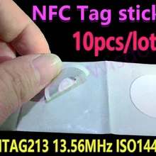 10 шт. NTAG213 NFC метки 13,56 МГц ISO 14443A все NFC телефоны доступны Ntag 213 NFC тег наклейки Клейкие этикетки