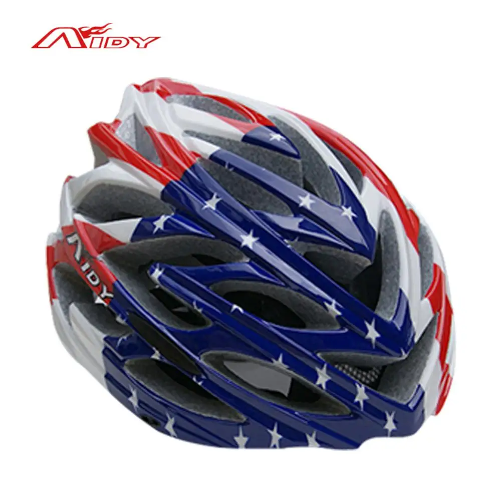 AIDY Ultralight Integrally Molded USA Flag Helmet with Visor 27 Air