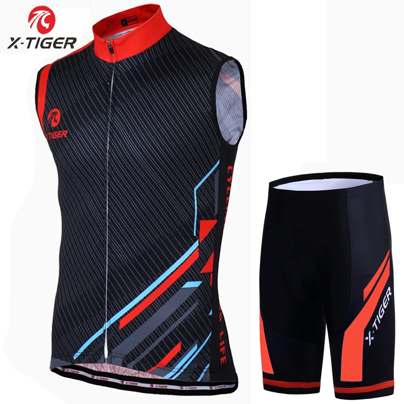 X-Tiger летняя гоночная велосипедная одежда Ropa велосипедная майка MTB велосипедная футболка одежда дышащая Pro велосипедная майка - Цвет: Normal Cycling Set