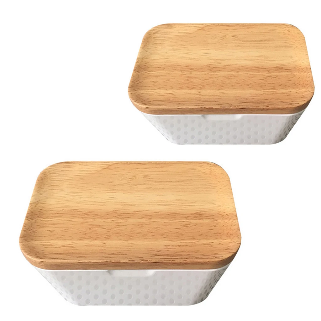 Butter Dish Box Holder Airtight Butter Keeper Kitchen Storage with Lid 2 Sizes to Choose