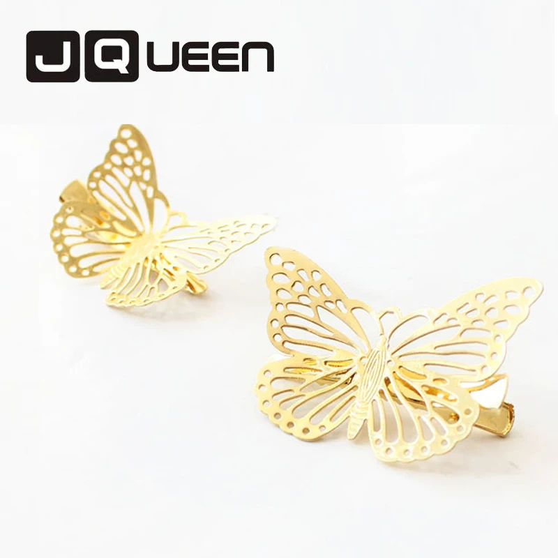 

1pcs/set Women Gold Butterfly Hairpins Hair Clip Metal Alloy Hair Grips Hair Accessories Girls Barrette Headwear Jewelry