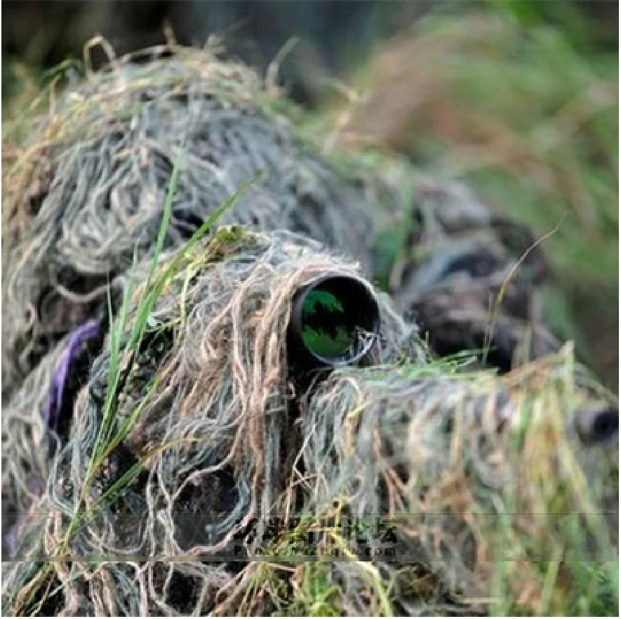 Camo Rifle Gun Wrap Cover For Camo Ghillie Sniper Paintball hunting