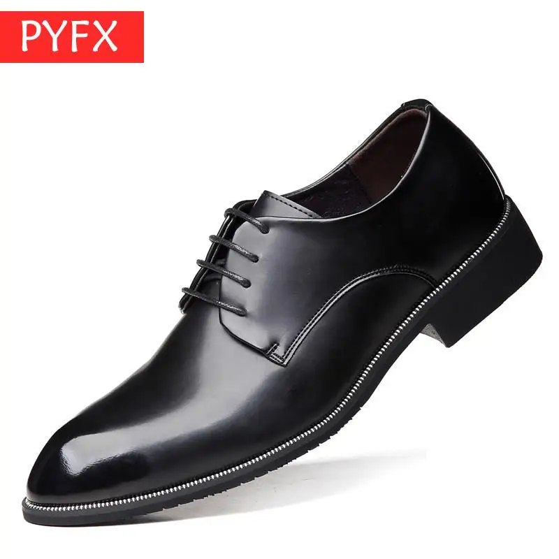 

Top Men's Bright Face Business Dress British Fashion Shoes With Men's White Wedding Banquet Fashion Korean Edition discount