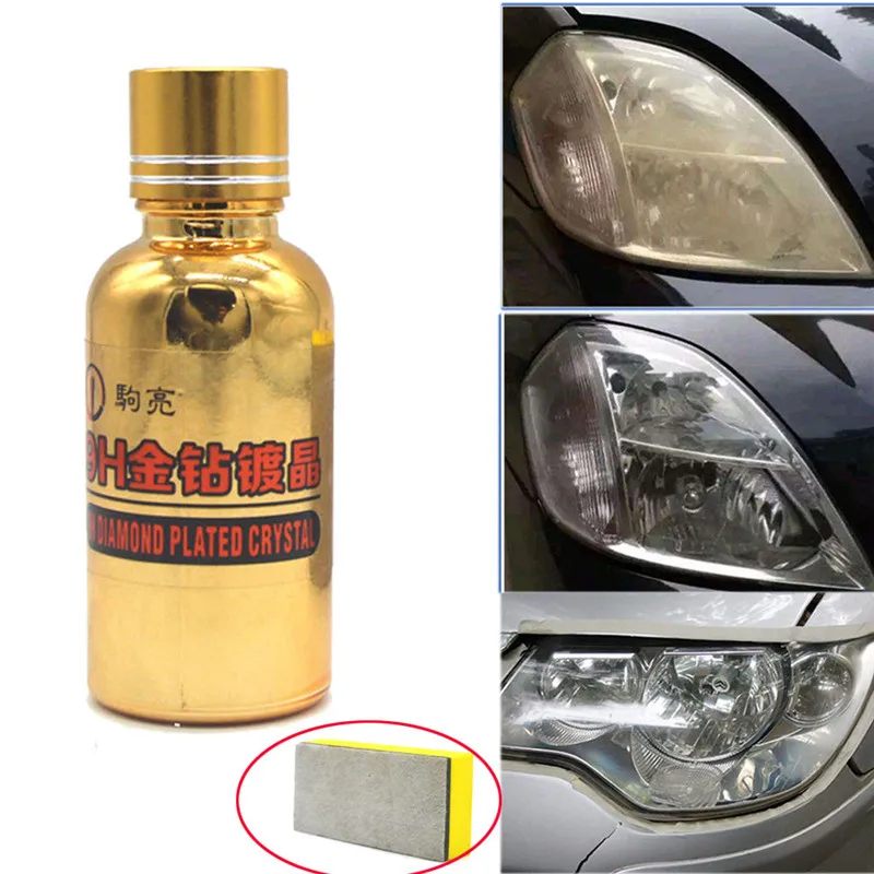 

CARPRIE Car Care & Cleaning 9H Car Paint Anti-scratch Liquid Ceramic Coat Headlights Glass Coating+ Sponge 30ML dropship mar18