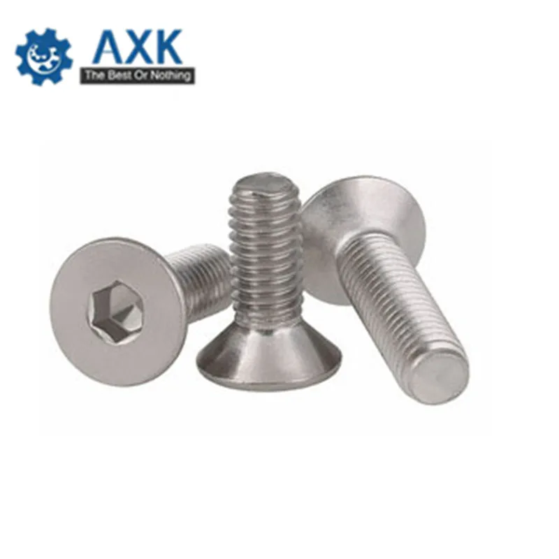 

50Pcs DIN7991 ISO10642 JISB1194 M2 M2.5 M3 M4 Stainless Steel 304 Hexagonal Countersunk Screw Flat Head Screw Bolt M2 M2.5 M3 M4