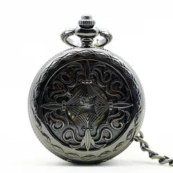 Лидирующий бренд Античная и Винтаж Скелет Механические карманные Fob часы с подвеской Ретро часы для мужчин женщина PJX1152