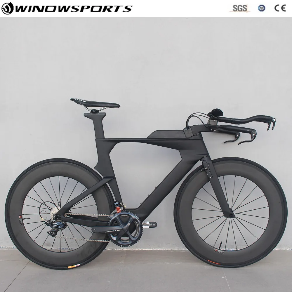 Discount Aero time trial bike full TT bike 22 speed 105 R7000/UT R8000 Groupset taiwan bike Racing tt bicycle size 48/51/54cm available 5