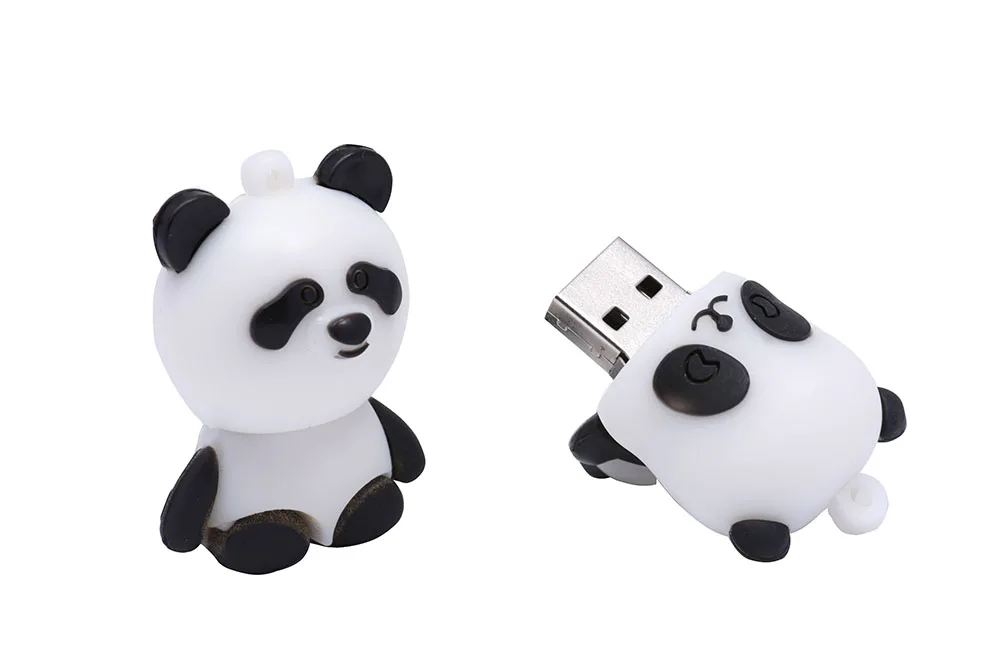 Usb флеш-накопитель POWERONE Panda с мультипликационным рисунком, флеш-накопитель с пандой, 4 ГБ, 8 ГБ, 16 ГБ, 32 ГБ, 64 ГБ