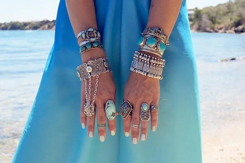Coin Bracelets for Women Gypsy Bohemian Metal Vintage Flower Statement Festival Turkish Beach Jewelry Tribal Ethnic bracelet jewelry