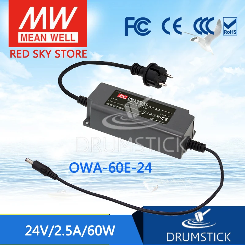 

MEAN WELL OWA-60E-24 24V 2.5A meanwell OWA-60E 24V 60W Single Output Moistureproof Adaptor