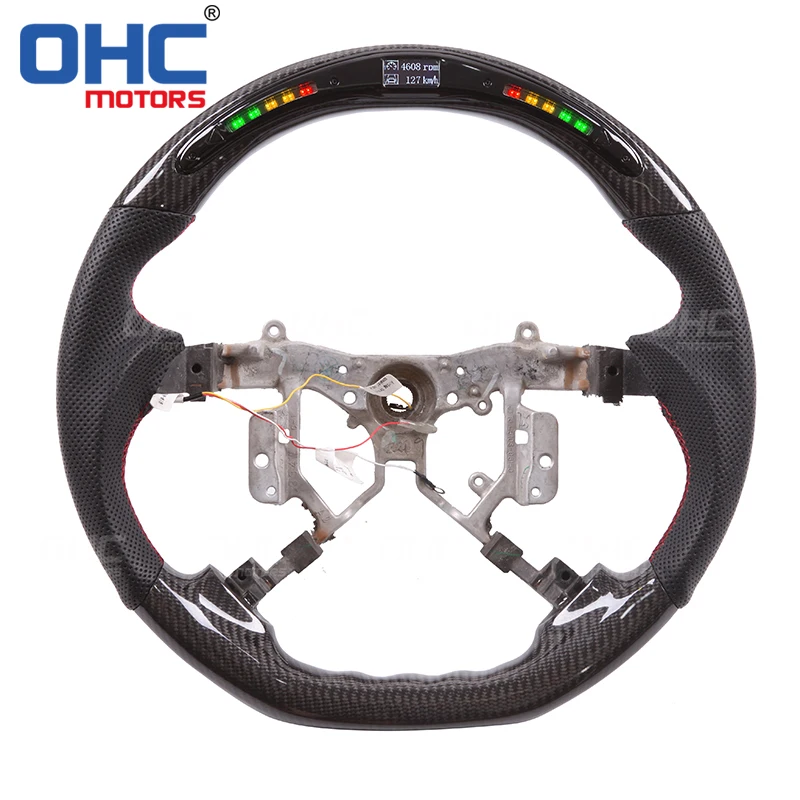 

Real Carbon Fiber LED Steering Wheel compatible for Toyota Hilux Camry Previa